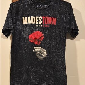 Hadestown Black Graphic T-Shirt - size Medium